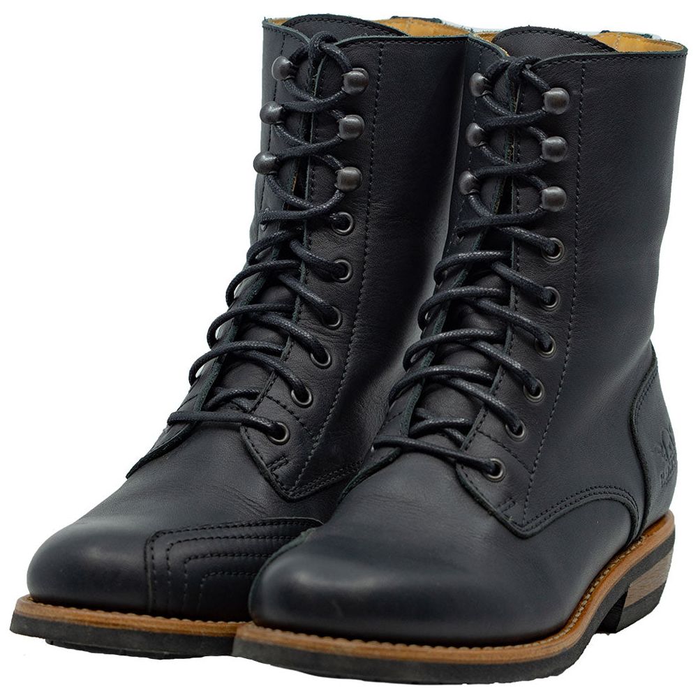 Rokker Urban Rebel Ladies Leather Boots Black