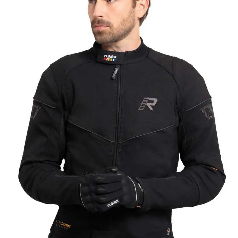 Rukka Air Karvik Textile Jacket Black  - FREE UK Shipping, FREE 365 Day Returns | Moto Central