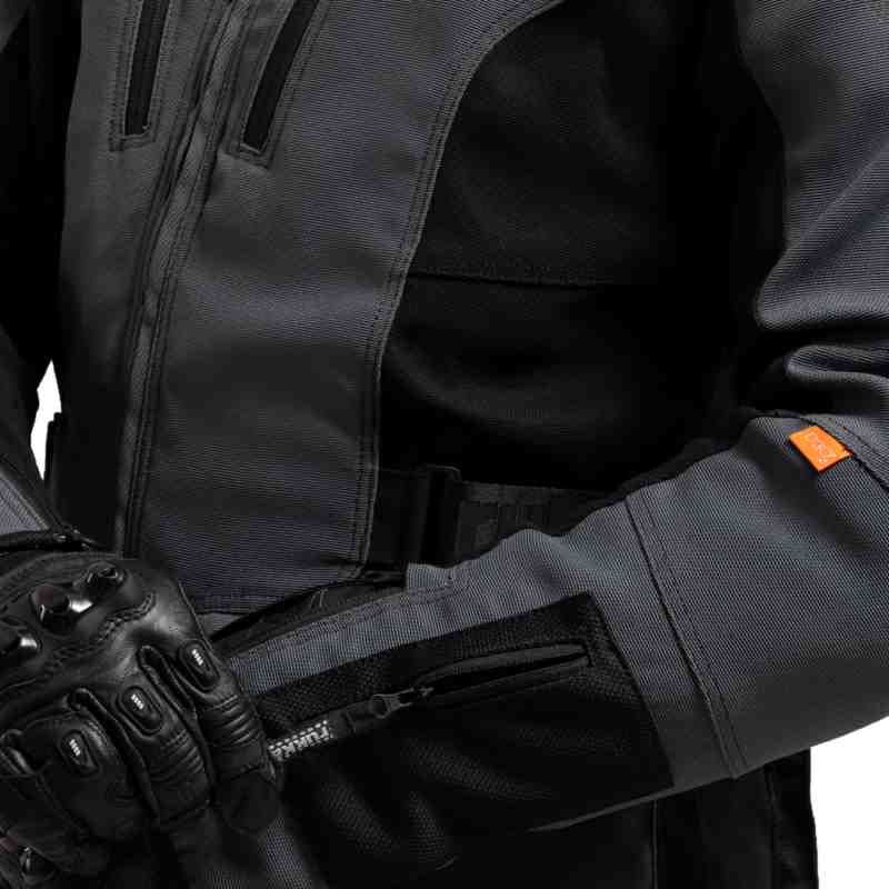 Rukka Air Vihti Textile Jacket Grey  - FREE UK Shipping, FREE 365 Day Returns | Moto Central