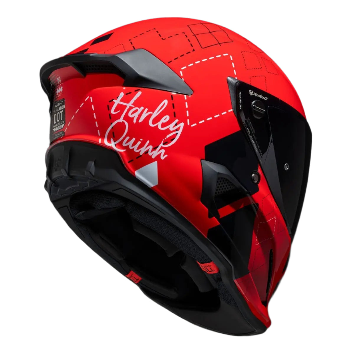 Ruroc AT4.0 Carbon Harley Quinn FREE UK Delivery, FREE 365 Day Returns | Moto Central