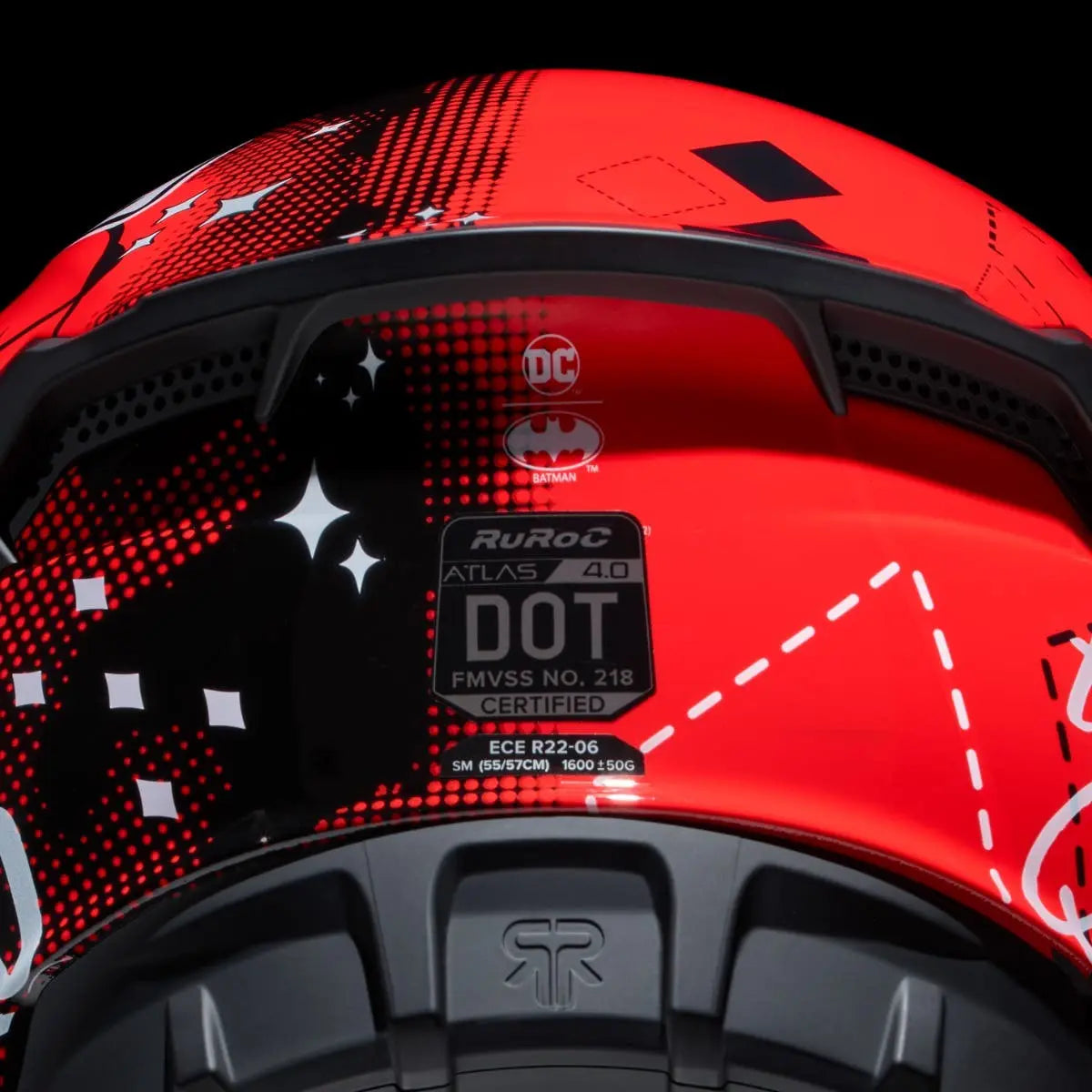 Ruroc AT4.0 Carbon Harley Quinn FREE UK Delivery, FREE 365 Day Returns | Moto Central