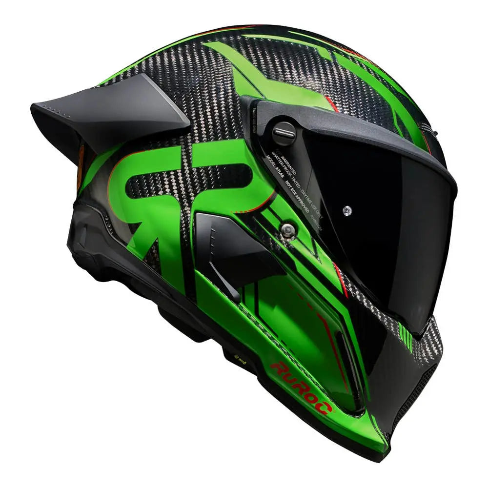 Ruroc AT4.0 Track Viper Green FREE UK Delivery, FREE 365 Day Returns | Moto Central