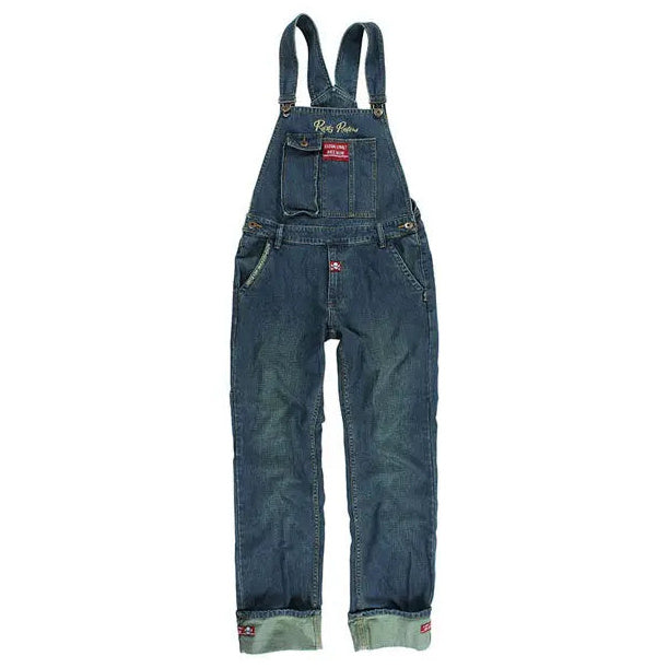 Rusty Pistons Bedford Bib Overall Blue — front product view