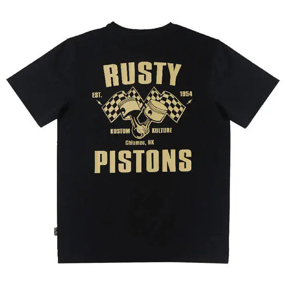 Rusty Pistons Irwindale T-Shirt Black — rear product view