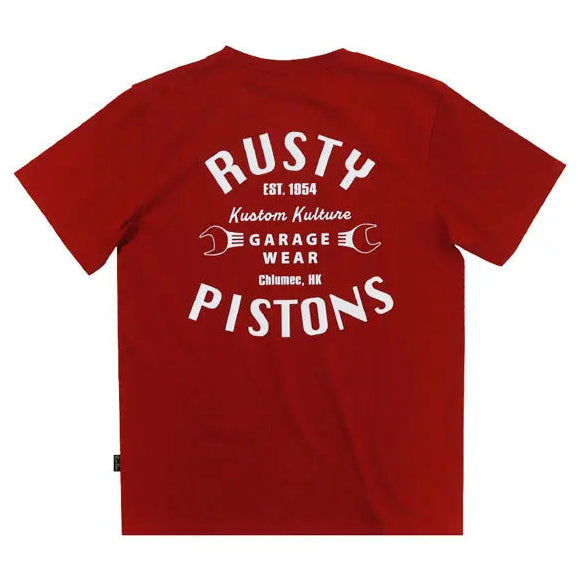 Rusty Pistons Vista T-Shirt Bordeaux — rear product view