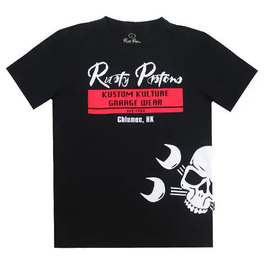 Rusty Pistons Wrench T-Shirt Black — front product view