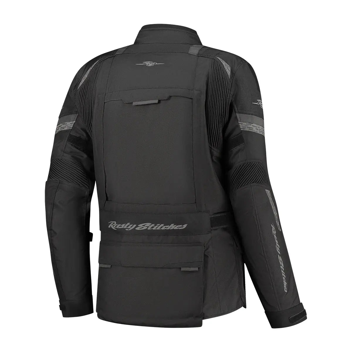 Rusty Stitches Cliff Textile Jacket Black - FREE UK Shipping, FREE 365 Day Returns | Moto Central