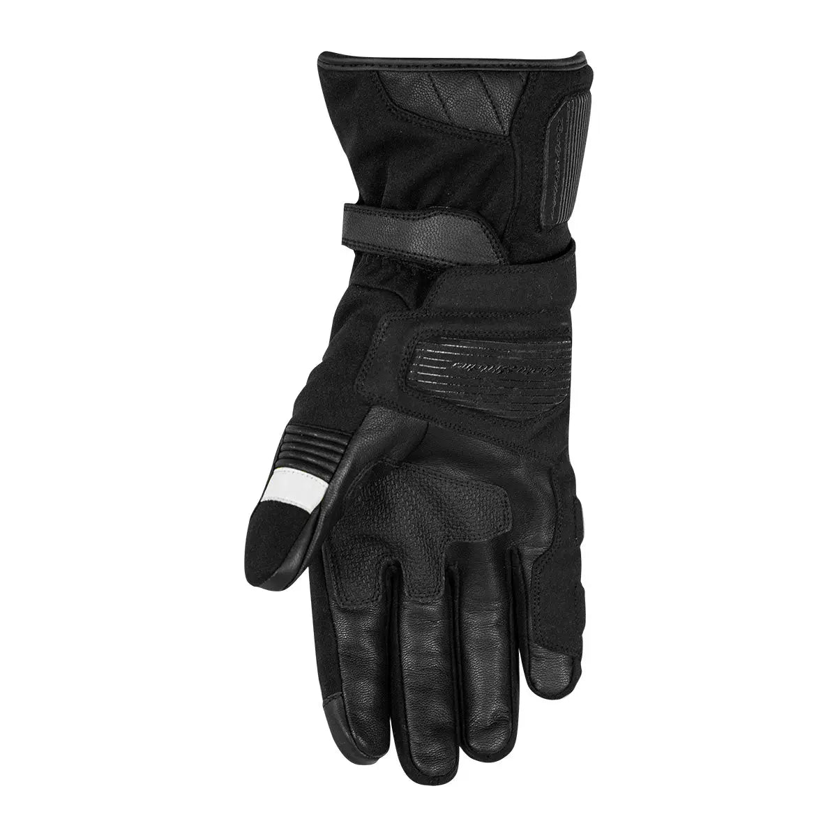 Rusty Stitches Cole Textile Gloves Black / White - FREE UK Shipping, FREE 365 Day Returns | Moto Central