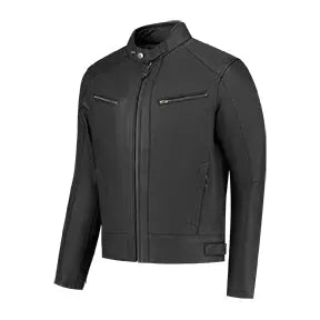 Rusty Stitches Dorian Leather Jacket Black - FREE UK Shipping, FREE 365 Day Returns | Moto Central