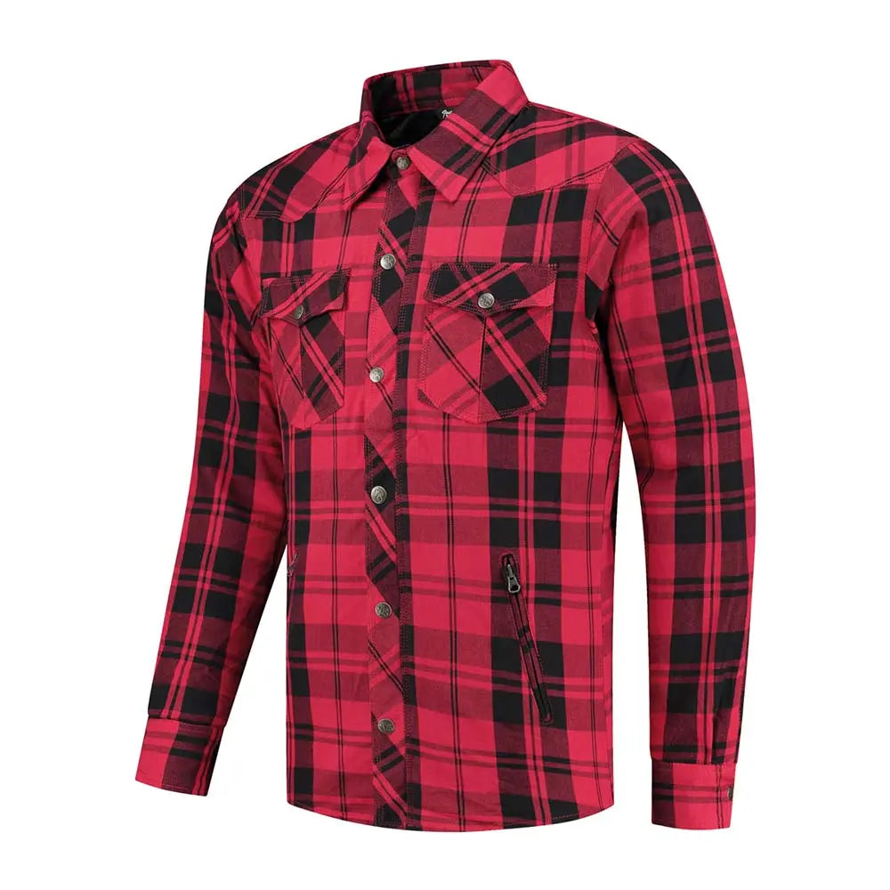 Rusty Stitches Neil V2 Textile Jacket Red / Black - FREE UK Shipping, FREE 365 Day Returns | Moto Central