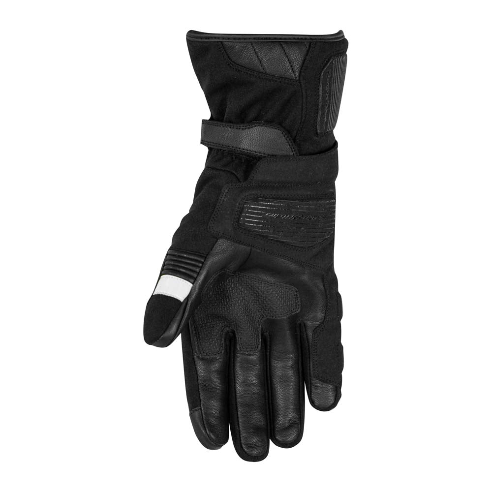 Rusty Stitches Cole Textile Gloves Black / White - FREE UK Delivery, FREE 365 Day Returns | Moto Central