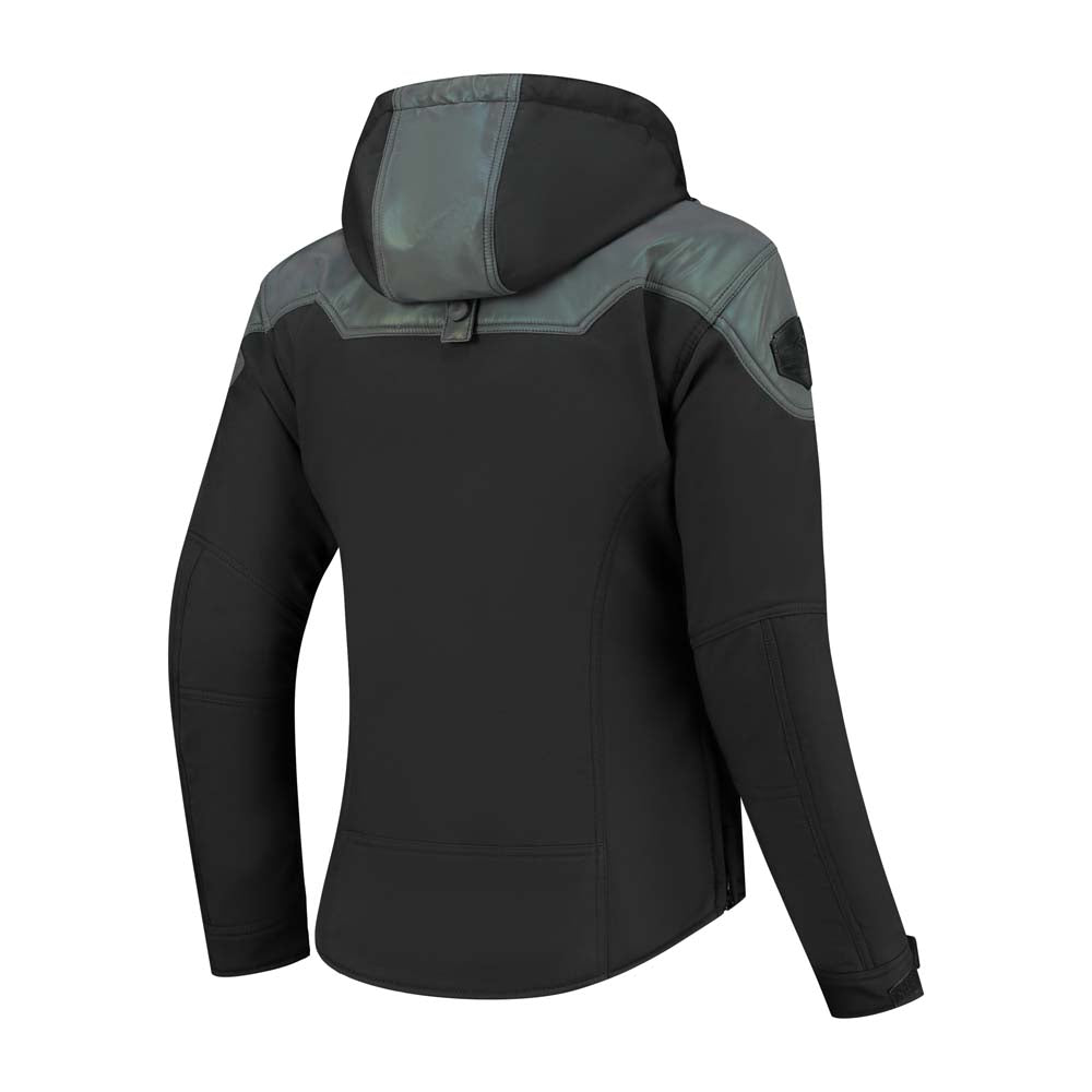 Rusty Stitches Ann Ladies Textile Jacket Black / Oil Reflection - FREE UK Delivery, FREE 365 Day Returns | Moto Central