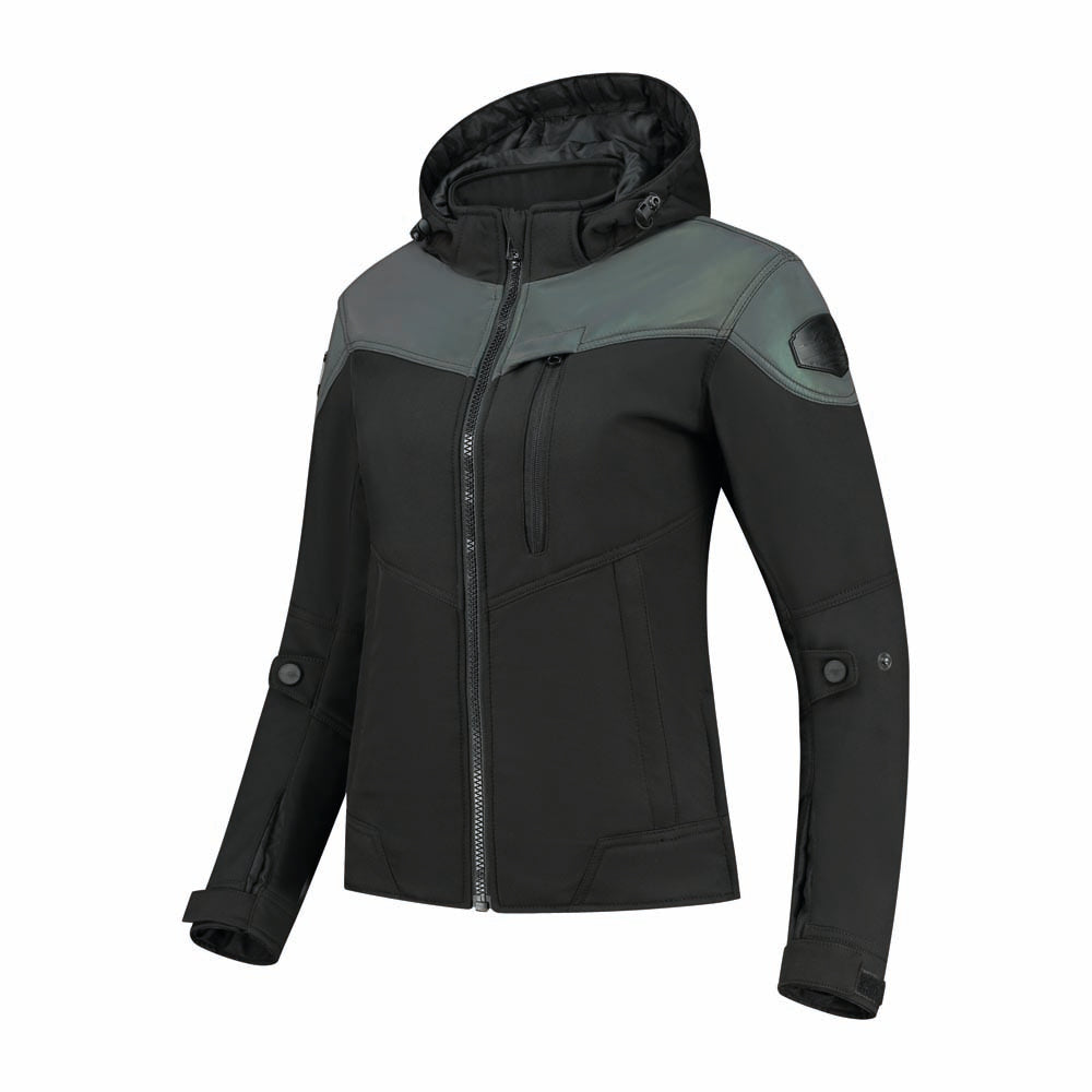 Rusty Stitches Ann Ladies Textile Jacket Black / Oil Reflection - FREE UK Delivery, FREE 365 Day Returns | Moto Central