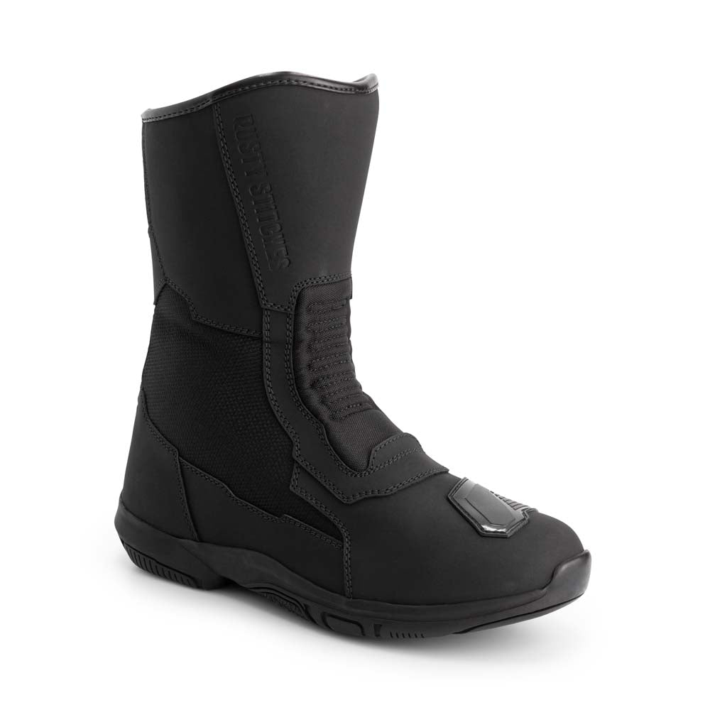 Rusty Stitches Bobby V2 Boots Black - FREE UK Delivery, FREE 365 Day Returns | Moto Central