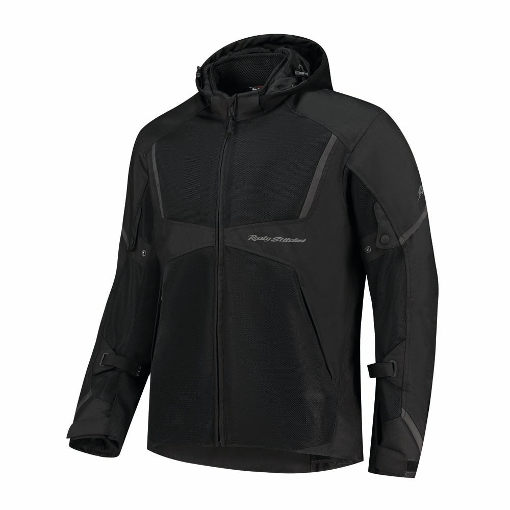 Rusty Stitches Carlo Textile Jacket Black - FREE UK Delivery, FREE 365 Day Returns | Moto Central