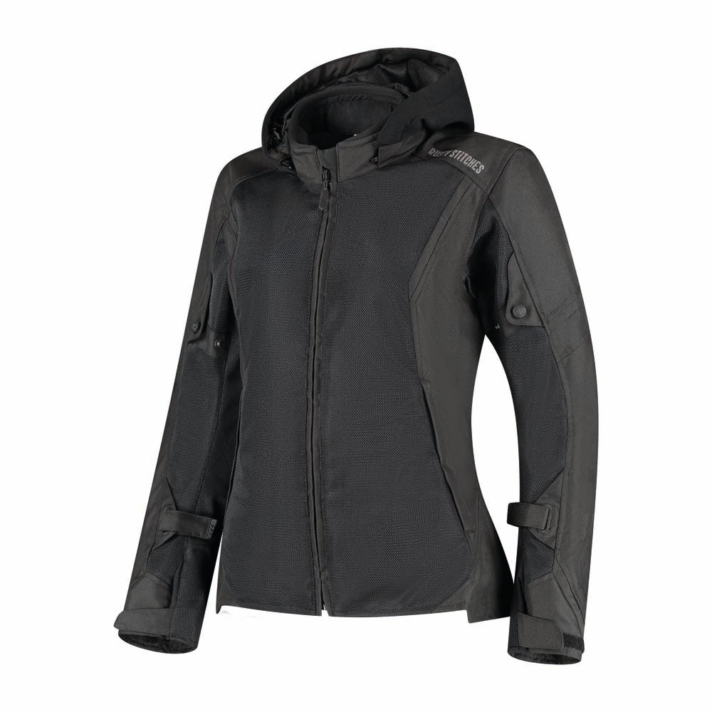 Rusty Stitches Caroline Ladies Textile Jacket Black - FREE UK Delivery, FREE 365 Day Returns | Moto Central