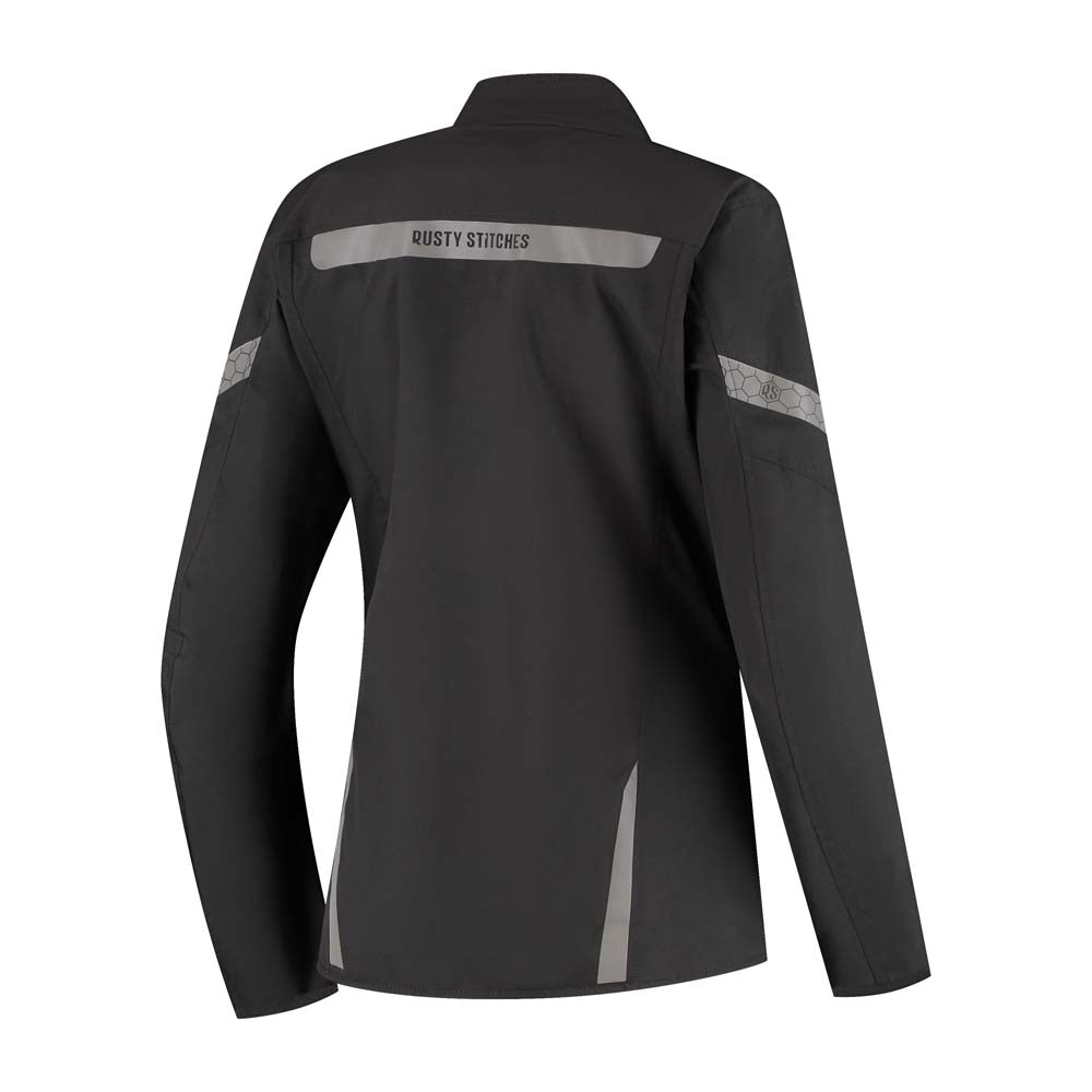 Rusty Stitches Caroline Ladies Textile Jacket Black - FREE UK Delivery, FREE 365 Day Returns | Moto Central