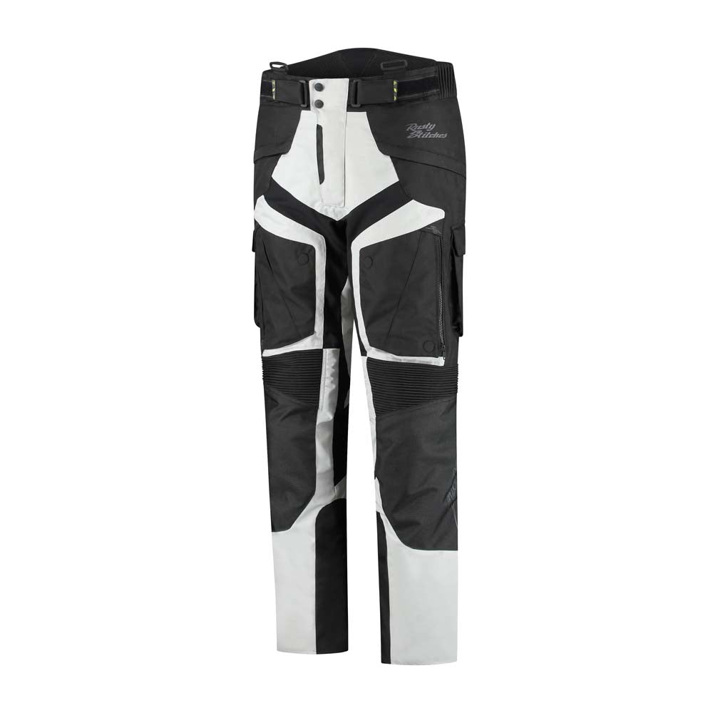 Rusty Stitches Cliff Textile Trouser Light Grey / Black - FREE UK Delivery, FREE 365 Day Returns | Moto Central