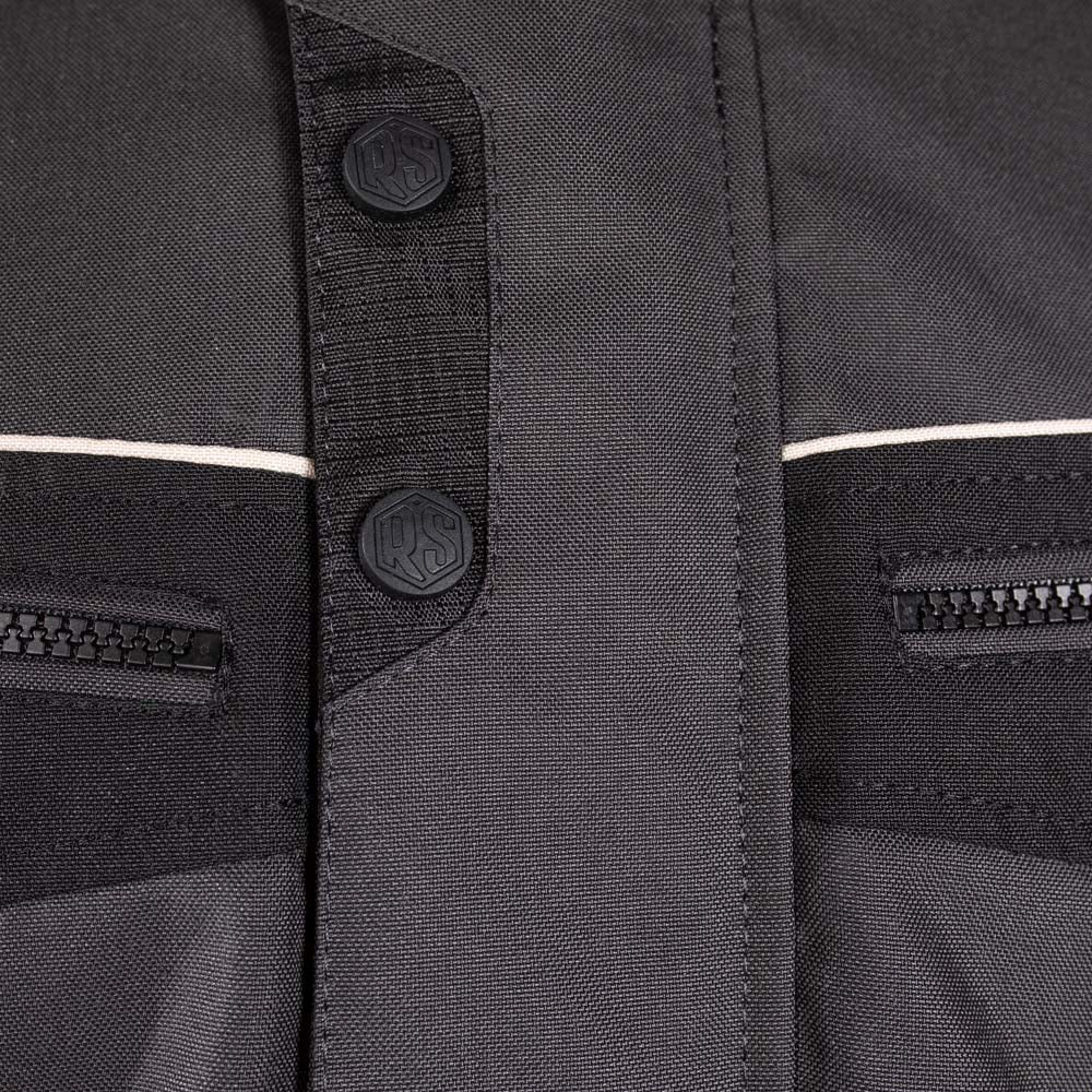 Rusty Stitches Luke Textile Jacket Anthracite / Black - FREE UK Delivery, FREE 365 Day Returns | Moto Central