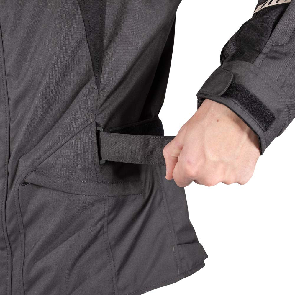Rusty Stitches Luke Textile Jacket Anthracite / Black - FREE UK Delivery, FREE 365 Day Returns | Moto Central