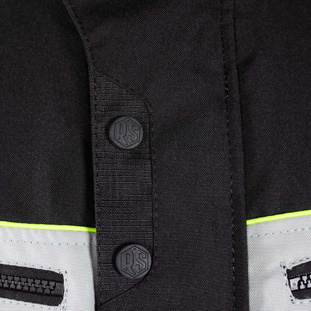 Rusty Stitches Luke Textile Jacket Black / Fluo Yellow - FREE UK Delivery, FREE 365 Day Returns | Moto Central