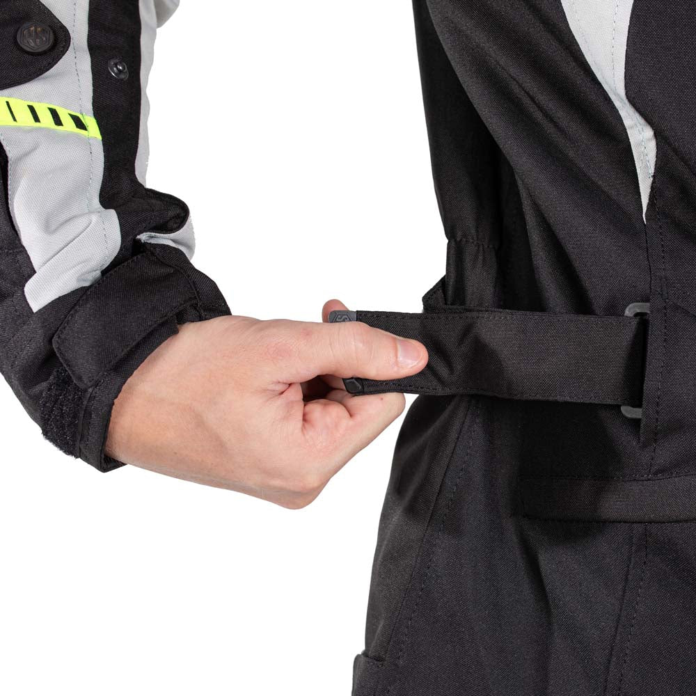 Rusty Stitches Luke Textile Jacket Black / Fluo Yellow - FREE UK Delivery, FREE 365 Day Returns | Moto Central