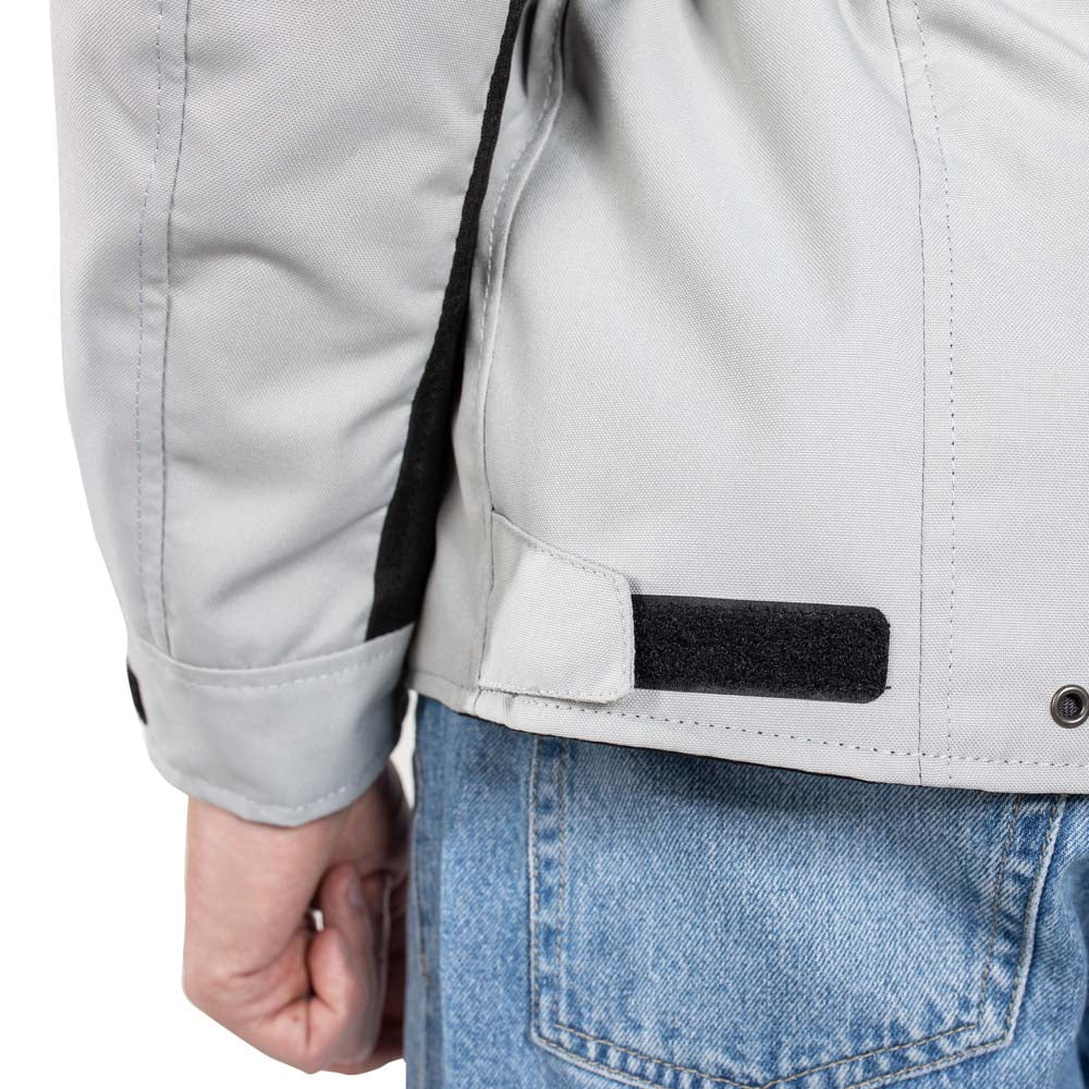 Rusty Stitches Luke Textile Jacket Light Grey / Black - FREE UK Delivery, FREE 365 Day Returns | Moto Central