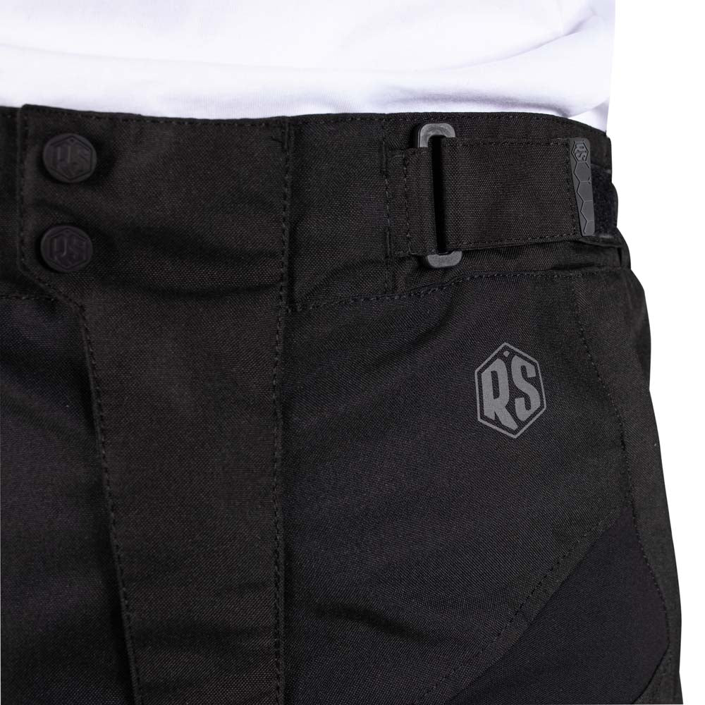 Rusty Stitches Mason Textile Trouser Black - FREE UK Delivery, FREE 365 Day Returns | Moto Central