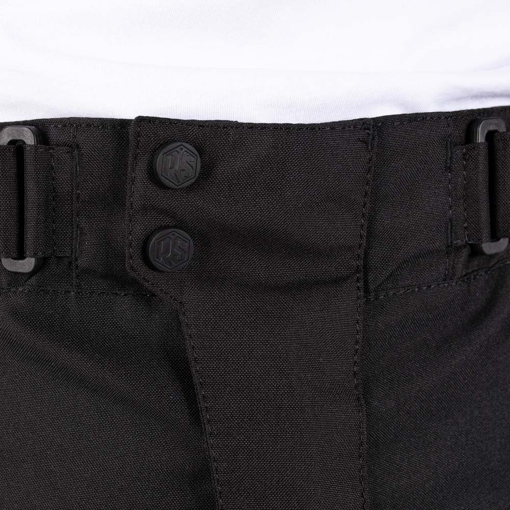 Rusty Stitches Mason Textile Trouser Black - FREE UK Delivery, FREE 365 Day Returns | Moto Central
