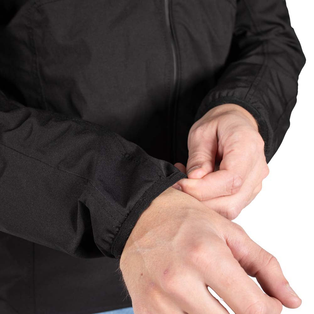 Rusty Stitches Nico Rain Over Jacket Black - FREE UK Delivery, FREE 365 Day Returns | Moto Central