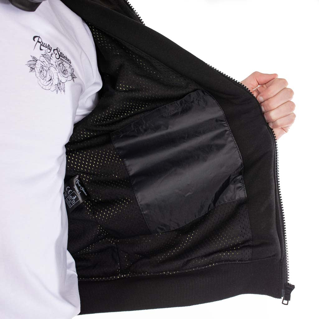 Rusty Stitches Peter Textile Jacket Black - FREE UK Delivery, FREE 365 Day Returns | Moto Central