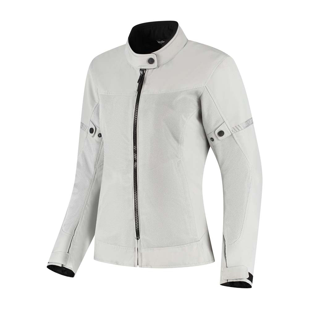 Rusty Stitches Jodi Ladies Textile Jacket Light Grey - FREE UK Delivery, FREE 365 Day Returns | Moto Central