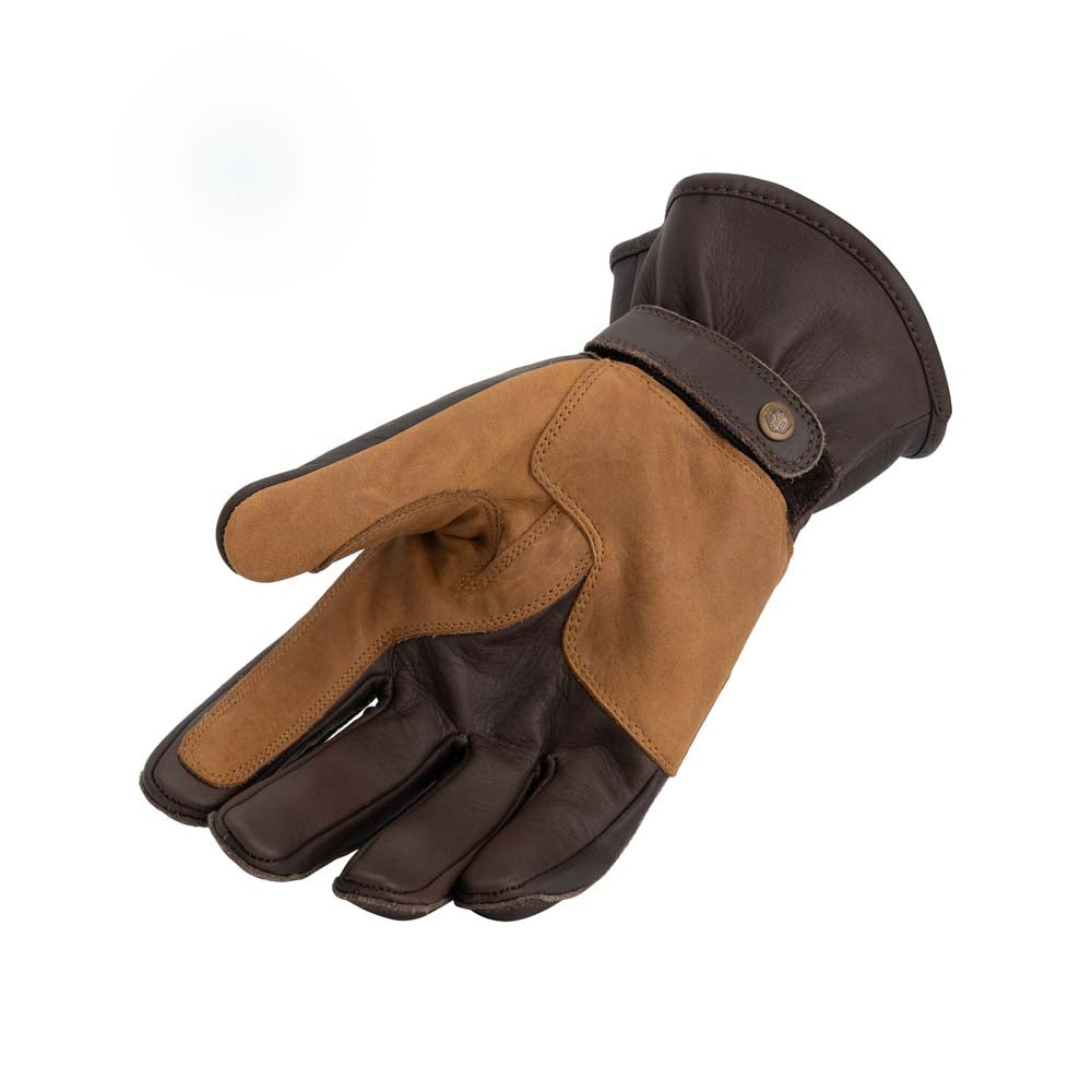 Rusty Stitches Johnny V2 Leather Gloves Rusted Brown - FREE UK Delivery, FREE 365 Day Returns | Moto Central