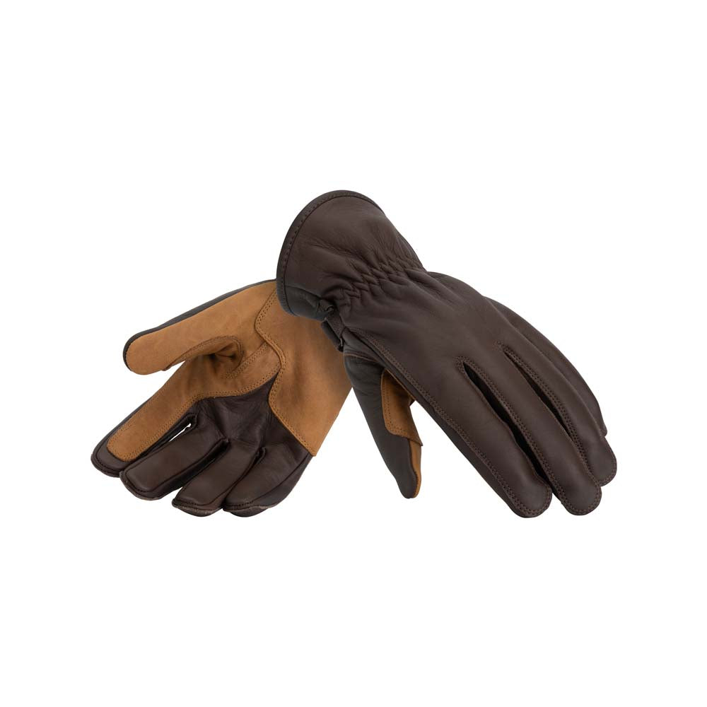 Rusty Stitches Johnny V2 Leather Gloves Rusted Brown - FREE UK Delivery, FREE 365 Day Returns | Moto Central