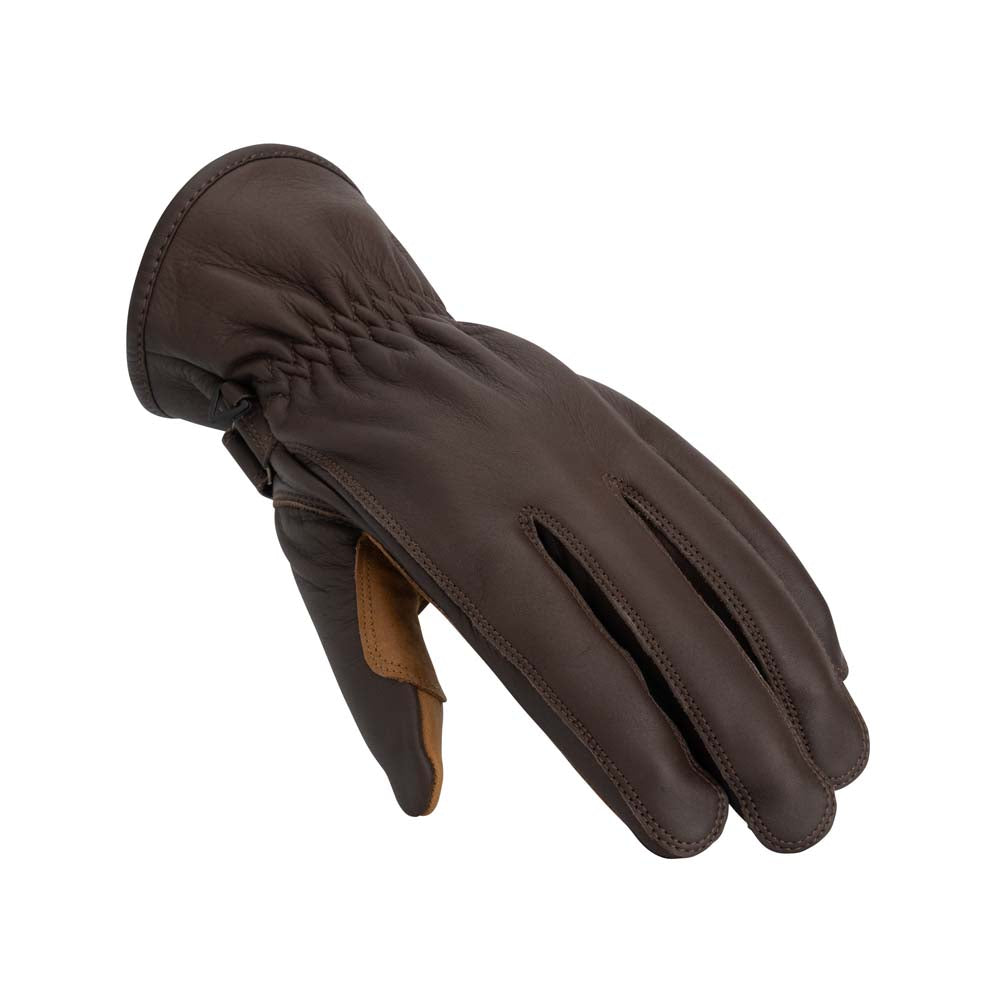 Rusty Stitches Johnny V2 Leather Gloves Rusted Brown - FREE UK Delivery, FREE 365 Day Returns | Moto Central