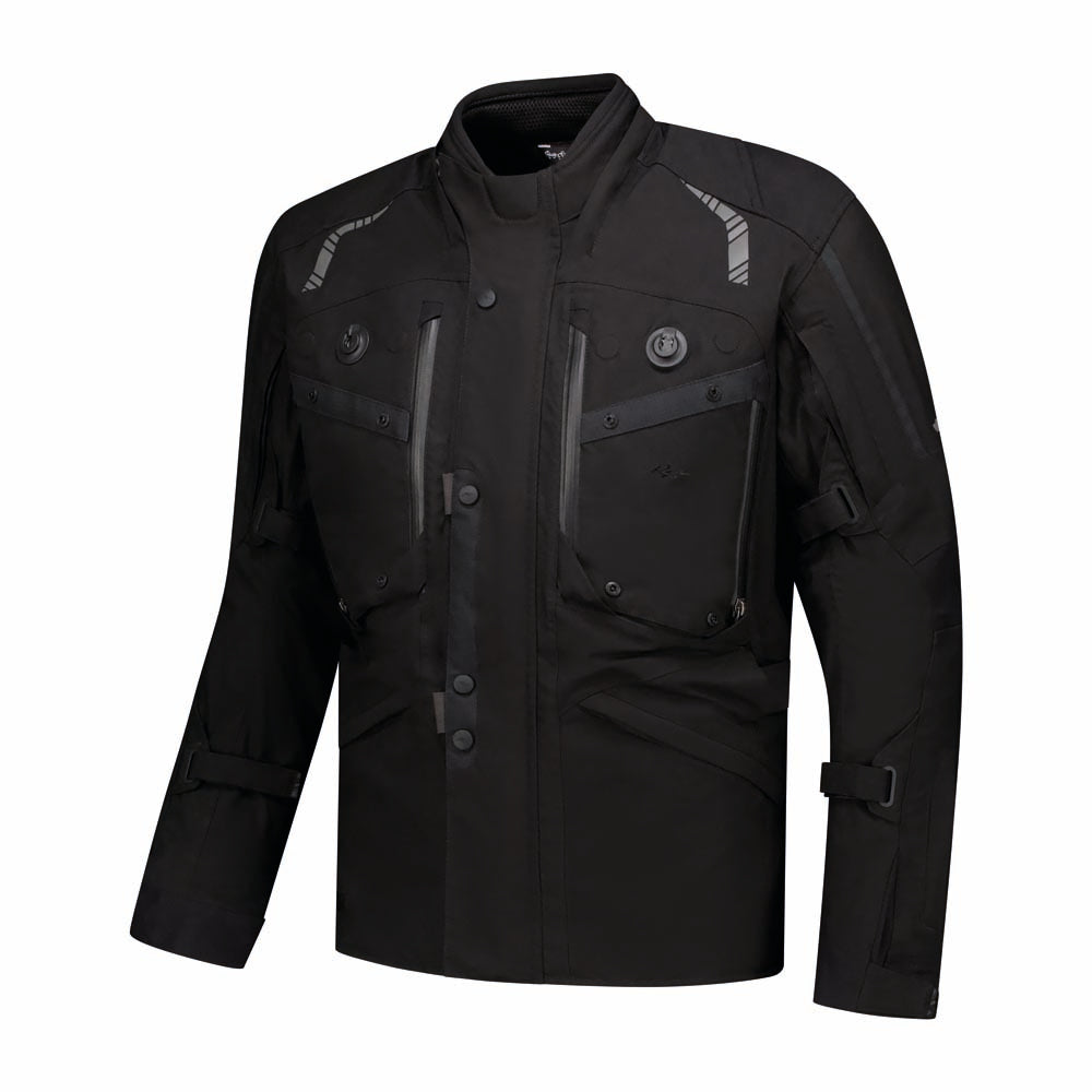 Rusty Stitches Kane Textile Jacket Black - FREE UK Delivery, FREE 365 Day Returns | Moto Central