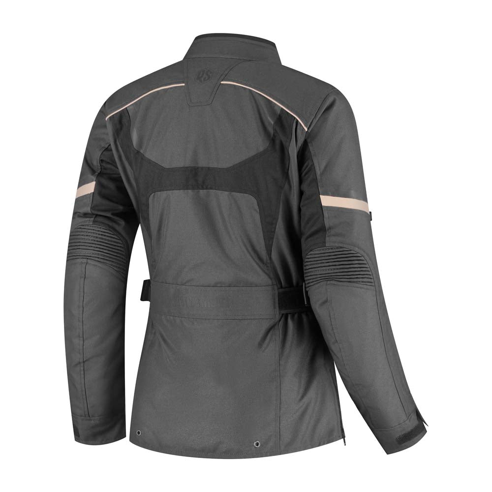 Rusty Stitches Leah Ladies Textile Jacket Anthracite / Black - FREE UK Delivery, FREE 365 Day Returns | Moto Central