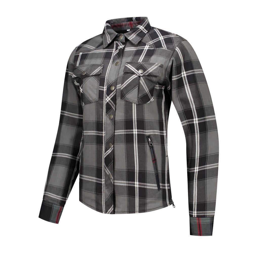 Rusty Stitches Liss V2 Ladies Textile Jacket Grey / White / Black - FREE UK Delivery, FREE 365 Day Returns | Moto Central