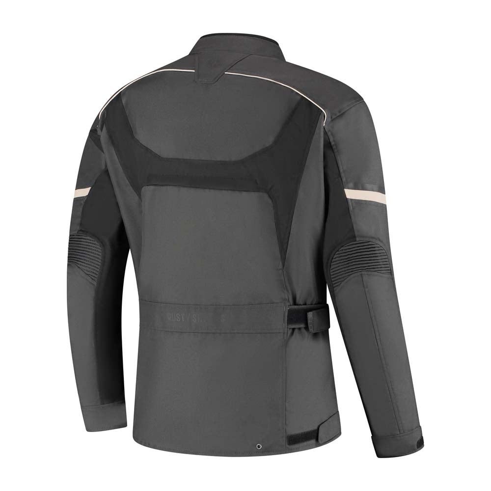 Rusty Stitches Luke Textile Jacket Anthracite / Black - FREE UK Delivery, FREE 365 Day Returns | Moto Central