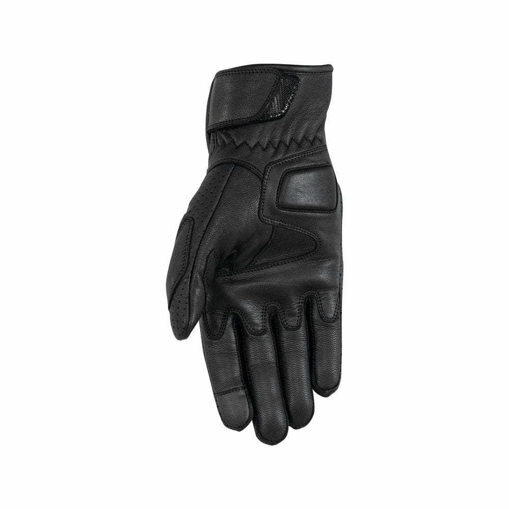 Rusty Stitches Martin Leather Gloves Black - FREE UK Delivery, FREE 365 Day Returns | Moto Central