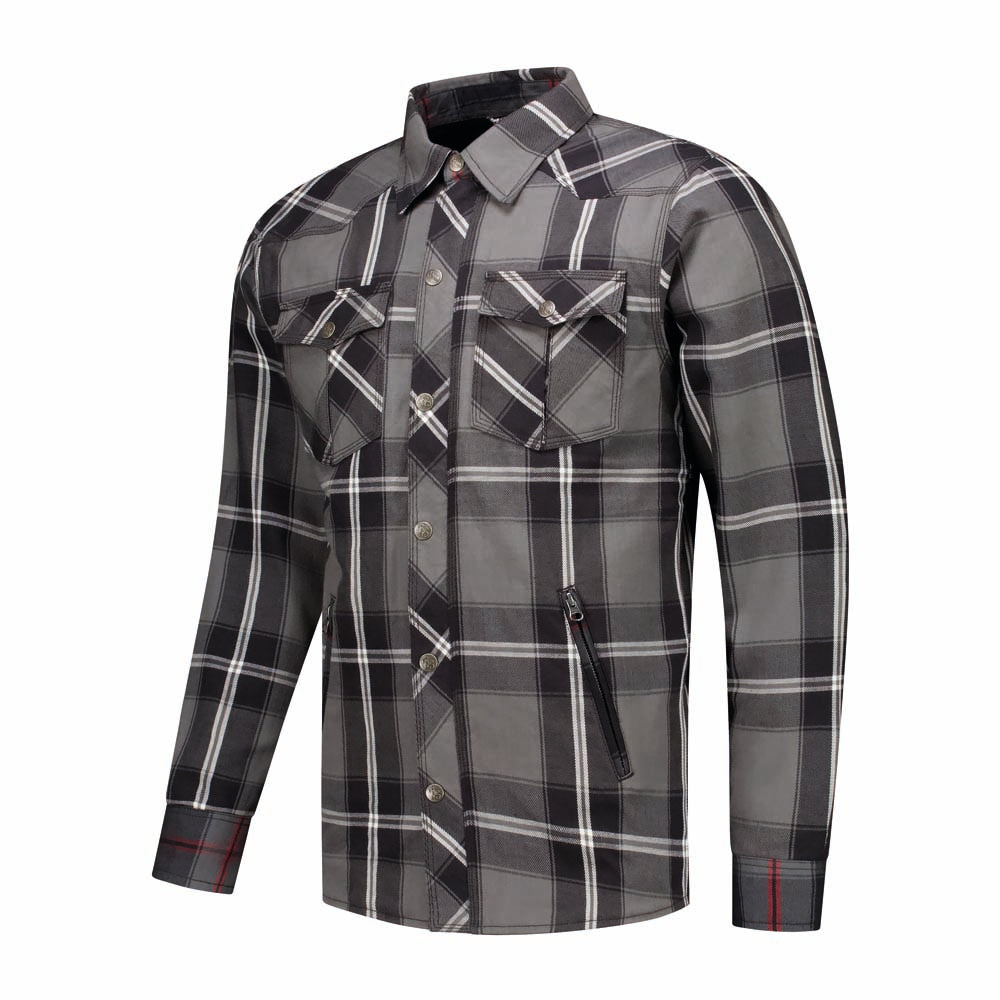 Rusty Stitches Neil V2 Textile Jacket Grey / White / Black - FREE UK Delivery, FREE 365 Day Returns | Moto Central