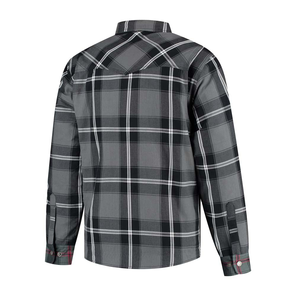 Rusty Stitches Noah Fleece Tech Textile Jacket Grey / Black / White - FREE UK Delivery, FREE 365 Day Returns | Moto Central