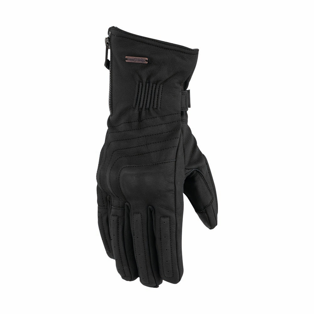 Rusty Stitches Ray Leather Gloves Black - FREE UK Delivery, FREE 365 Day Returns | Moto Central