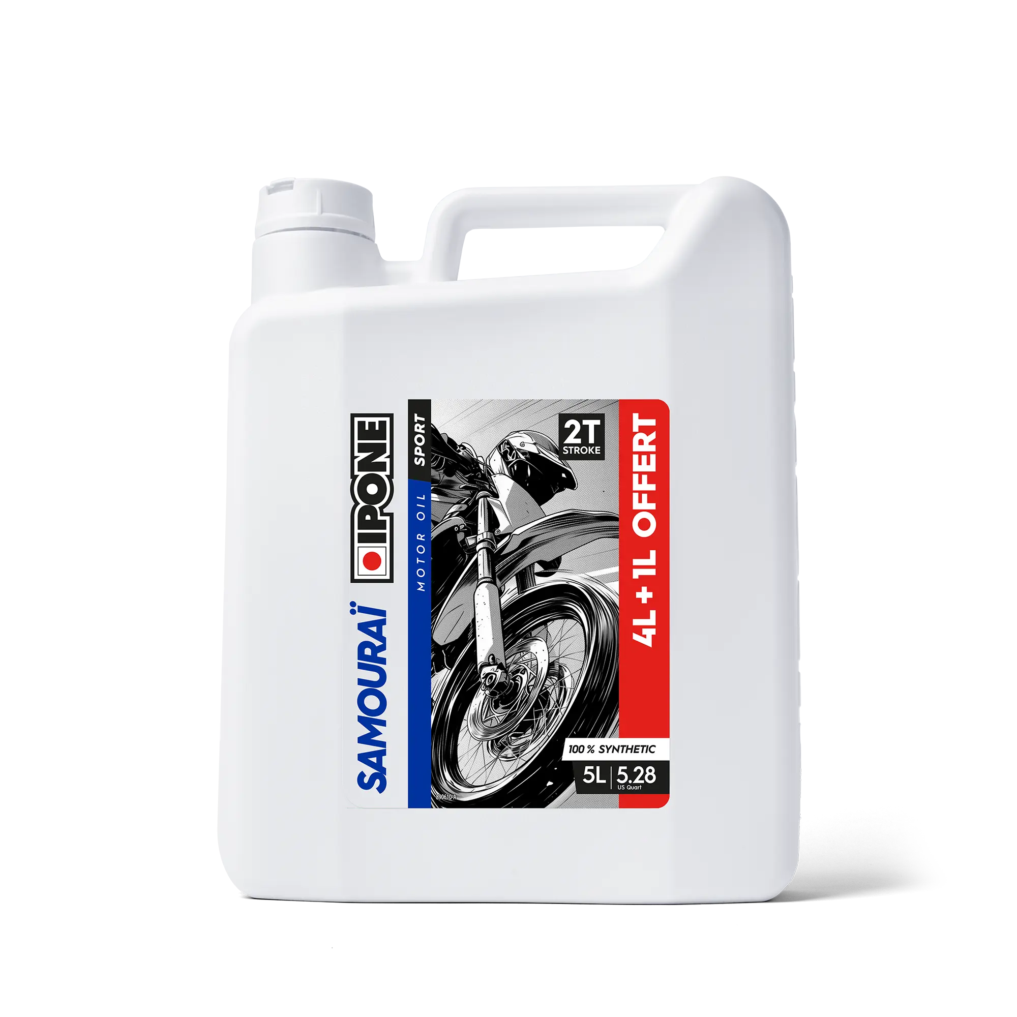 IPONE Samourai 2T Engine Oil - 4+1 Liters FREE UK Delivery, FREE 365 Day Returns | Moto Central