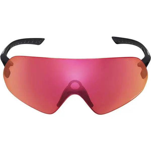 Shimano Aerolite Panoramic Glasses Metalic Black With Ridescape Road Lens - FREE UK Shipping, FREE 365 Day Returns | Moto Central