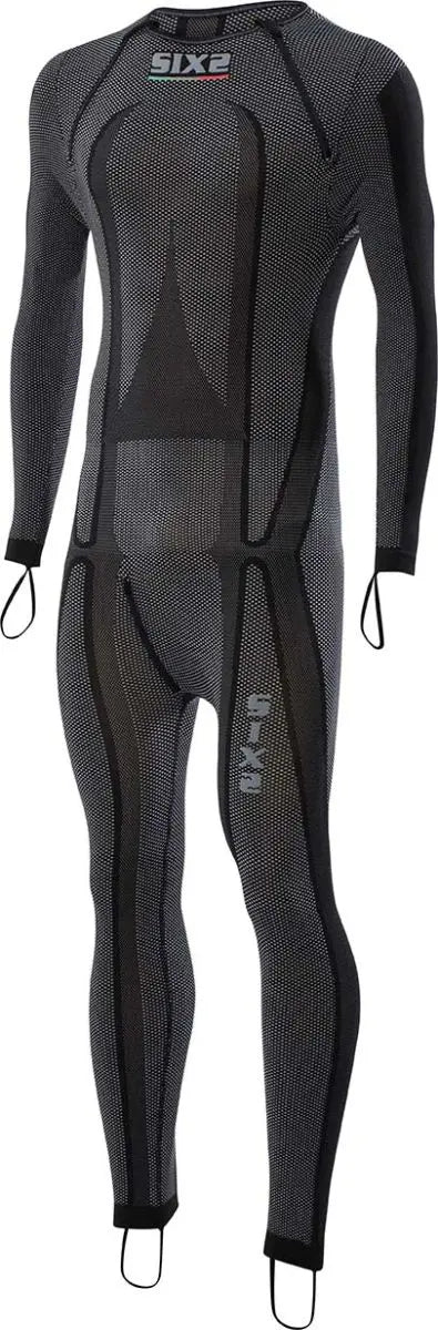 SIXS STX R V2 Base Layer Suit Black / Carbon - FREE UK Shipping, FREE 365 Day Returns | Moto Central