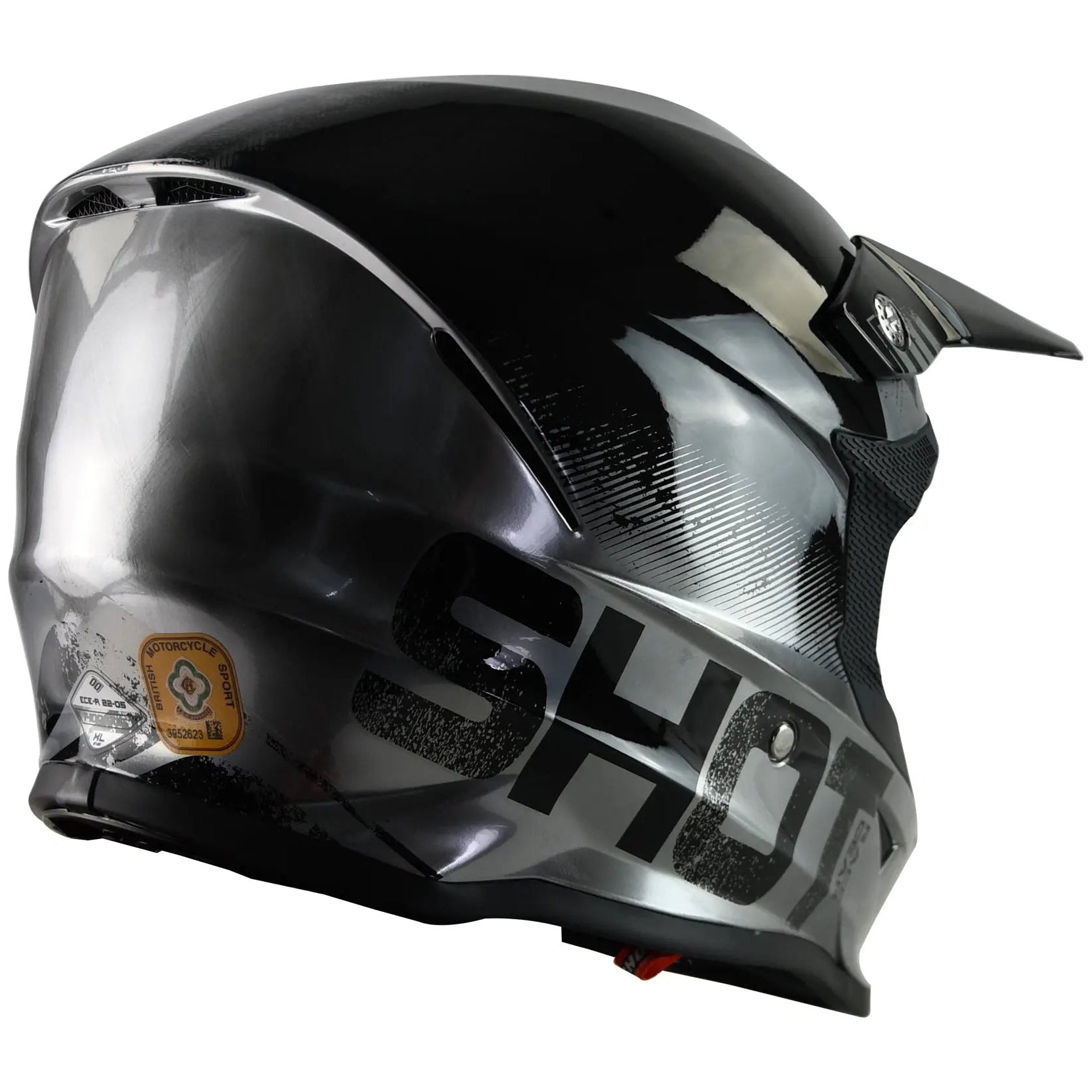 Shot Furious MX Helmet Coalition Silver Chrome - FREE UK Shipping, FREE 365 Day Returns | Moto Central