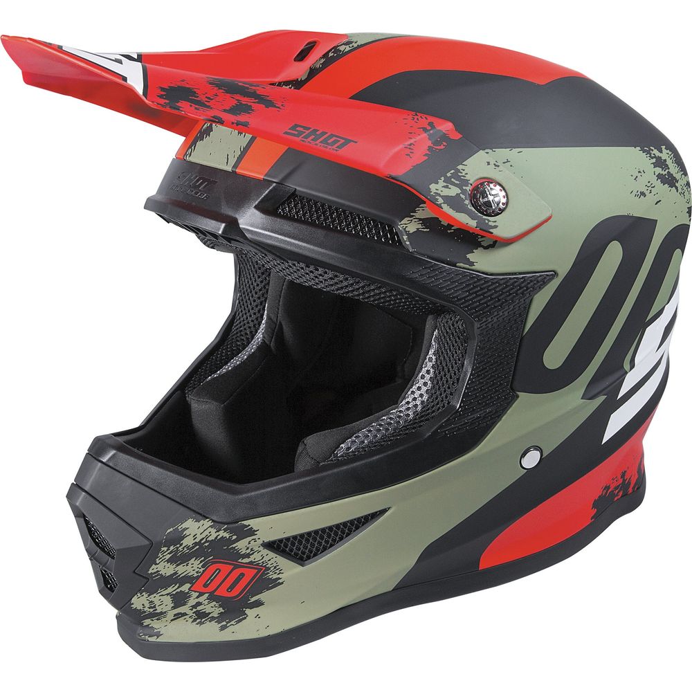 Shot Furious MX Shadow Kaki / Matt Red