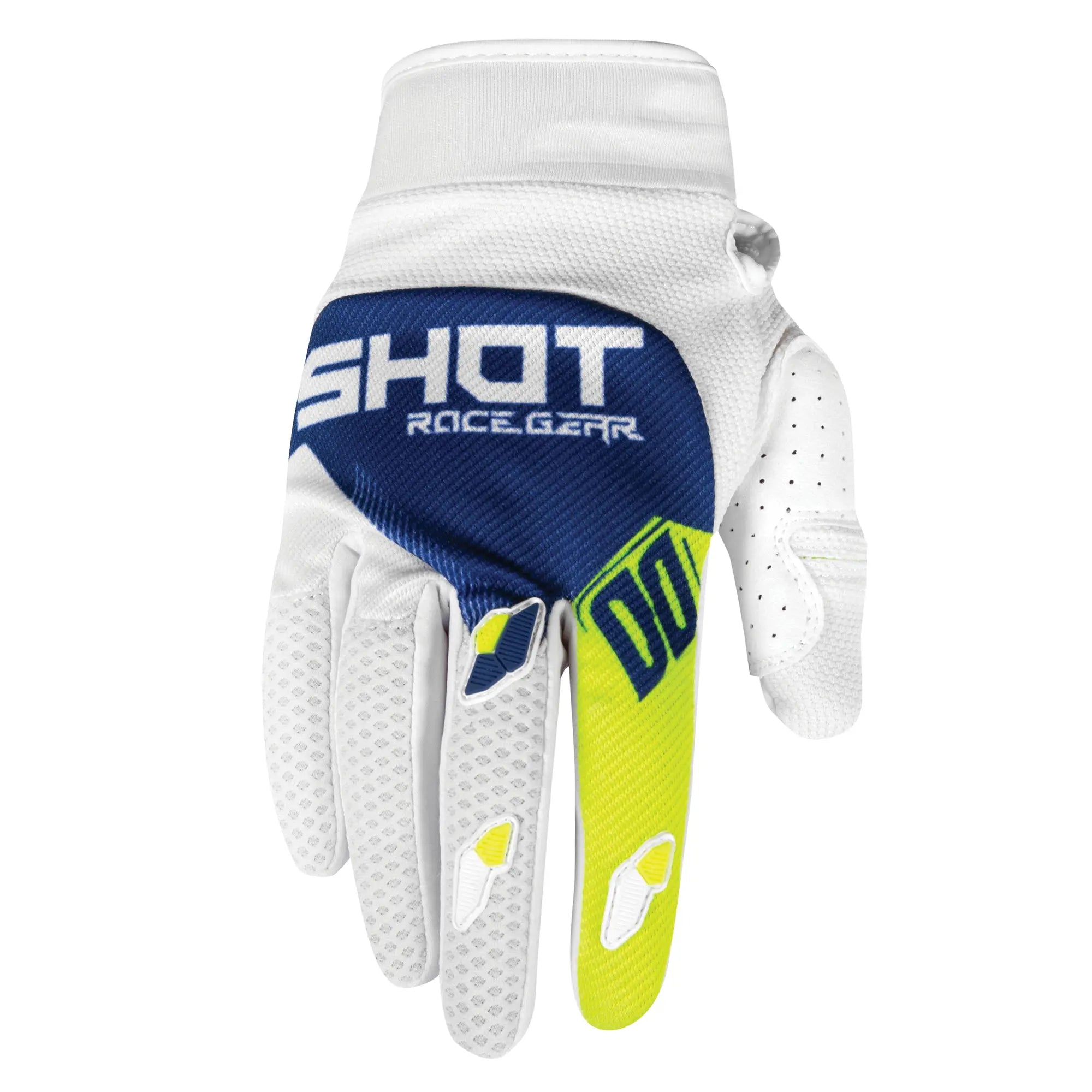 Shot Contact Gloves Trust Blue / White - FREE UK Shipping, FREE 365 Day Returns | Moto Central
