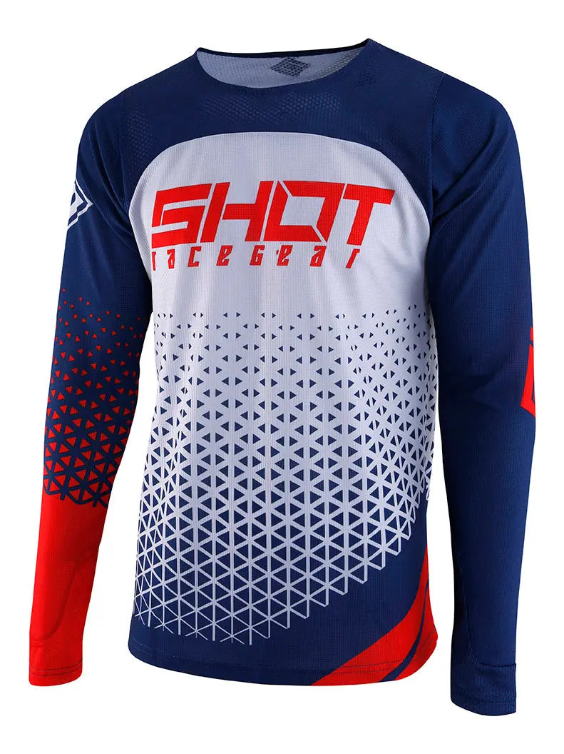 Shot Aerolite Delta MX Jersey Red - FREE UK Shipping, FREE 365 Day Returns | Moto Central